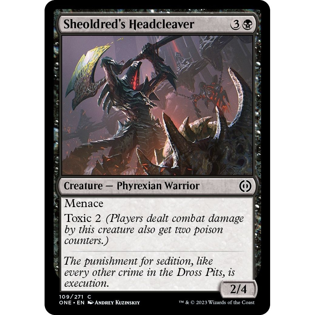 Image for Sheoldred's Headcleaver (109) (ONE) - Magic: The Gathering