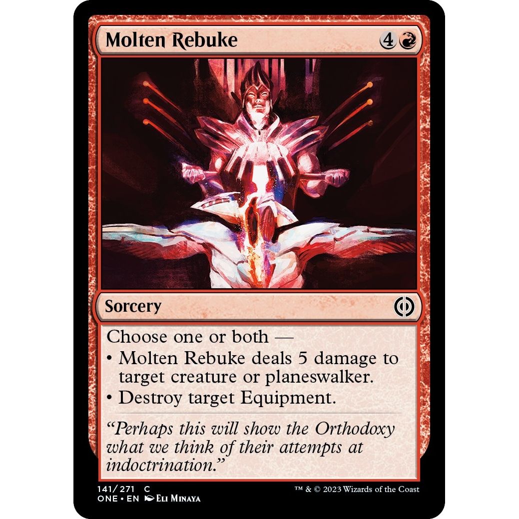 Image for Molten Rebuke (141) (ONE) - Magic: The Gathering