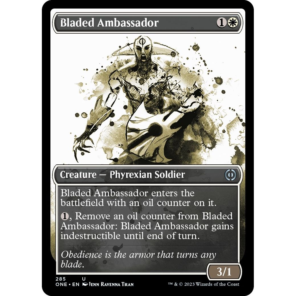 Image for Bladed Ambassador (Showcase) (285) (ONE) - Magic: The Gathering