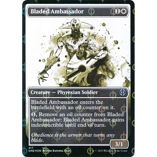 Image for Bladed Ambassador (Showcase) (Step-and-Compleat Foil) (417) (ONE) - Magic: The Gathering