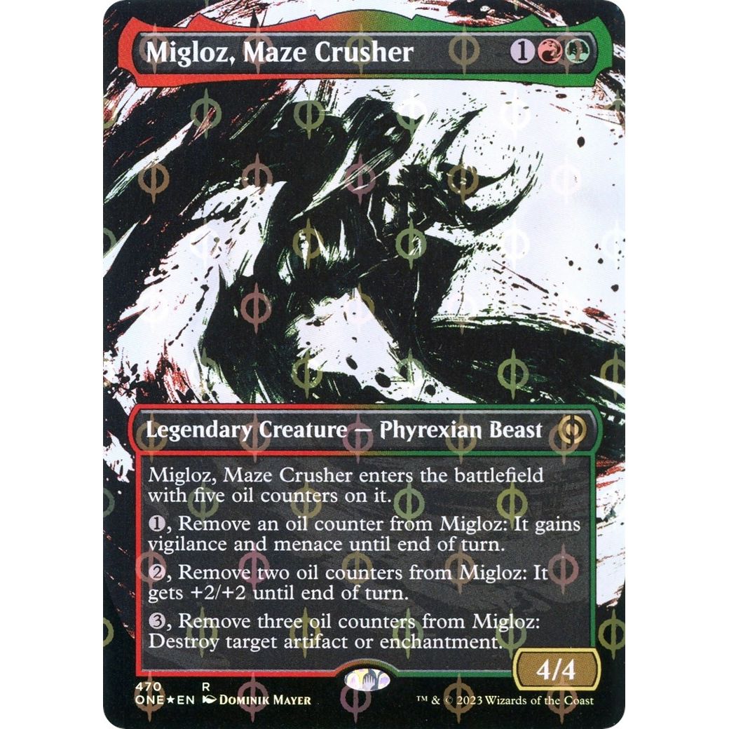 Image for Migloz, Maze Crusher (Showcase) (Step-and-Compleat Foil) (470) (ONE) - Magic: The Gathering