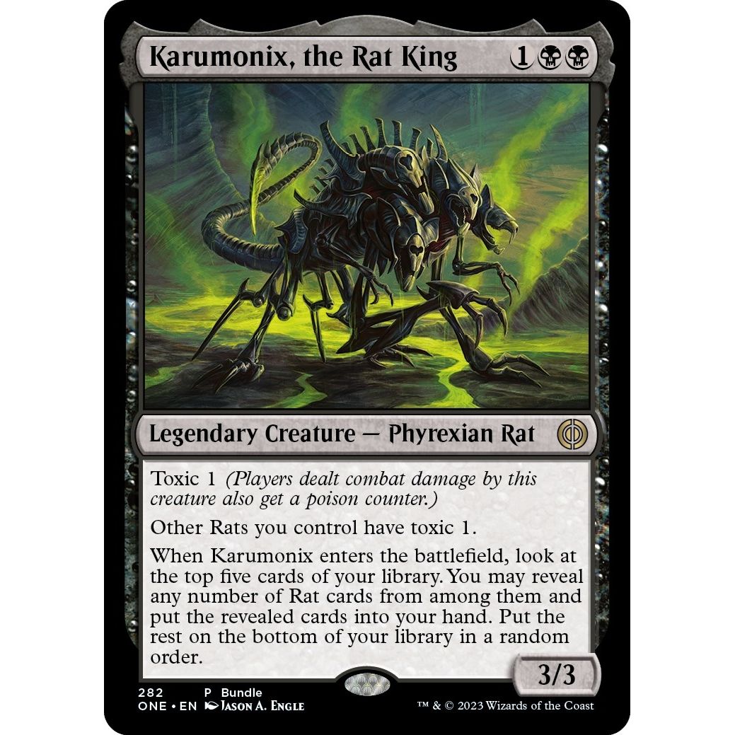 Image for Karumonix, the Rat King (ONE Bundle) (282) (UMP) - Magic: The Gathering