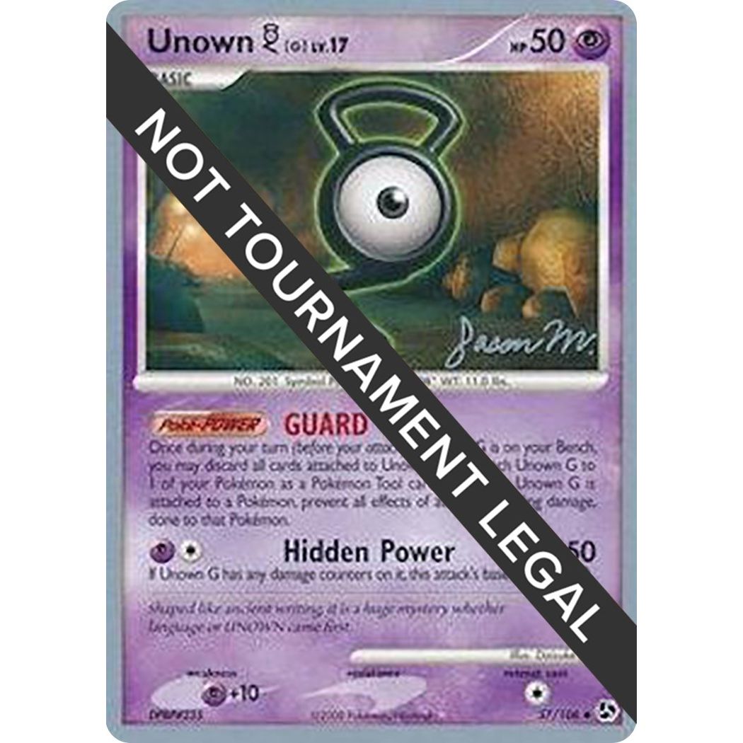 Image for Unown [G] - 2009 (Jason Martinez) (57/106) (WCD) - Pokemon