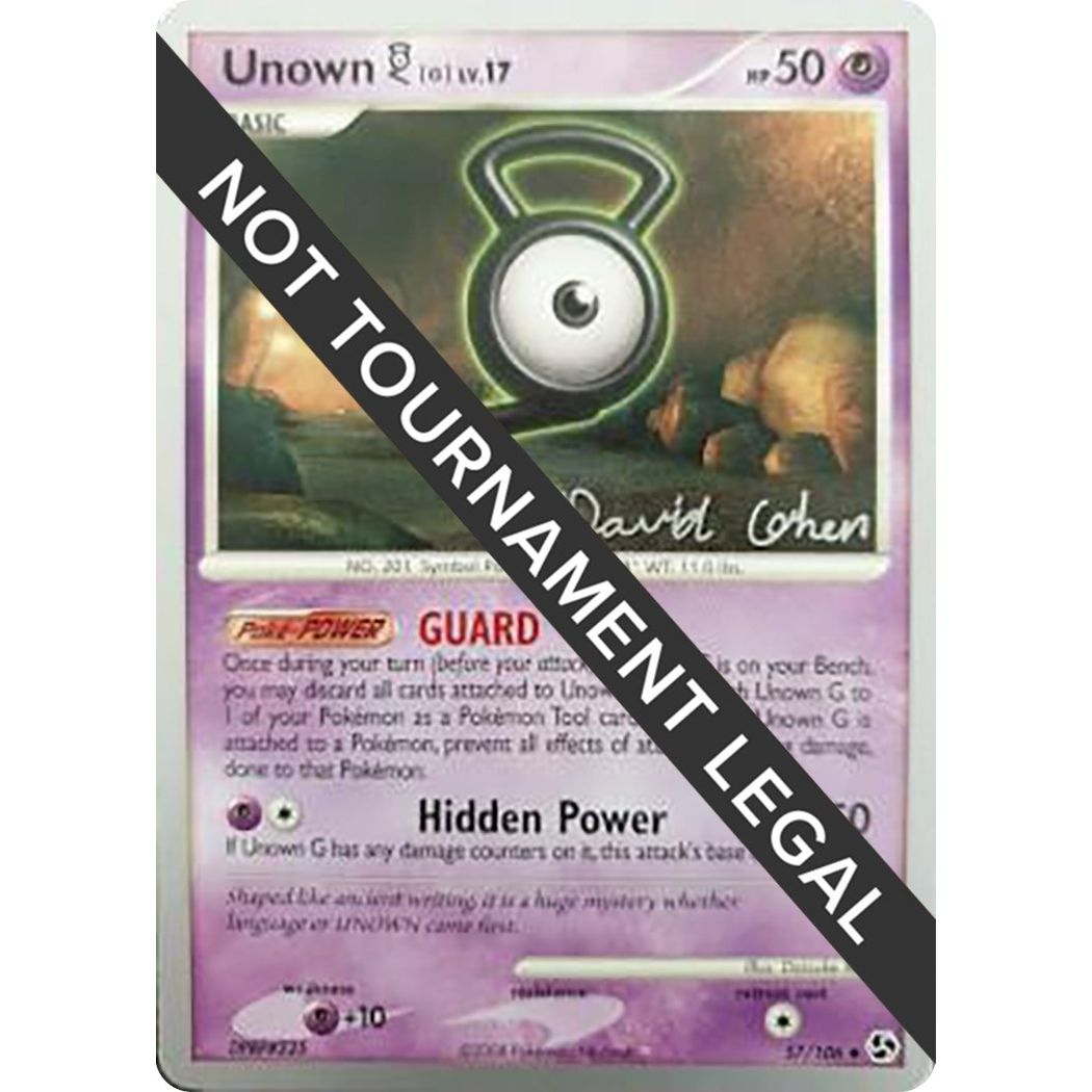 Image for Unown [G] - 2009 (David Cohen) (57/106) (WCD) - Pokemon