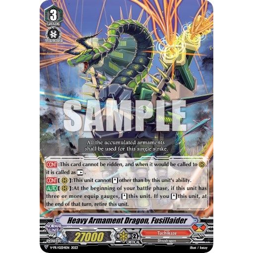 Image for Heavy Armament Dragon, Fusillaider (V-PR/0254EN) (VPR) - Cardfight Vanguard