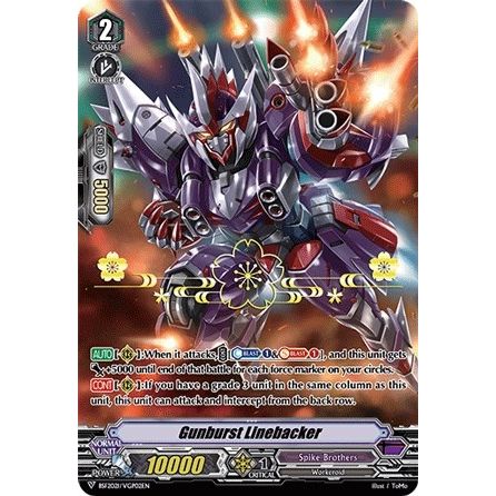 Image for Gunburst Linebacker (Hot Stamped) (BSF2021/VGP02EN) (EVENT) - Cardfight Vanguard