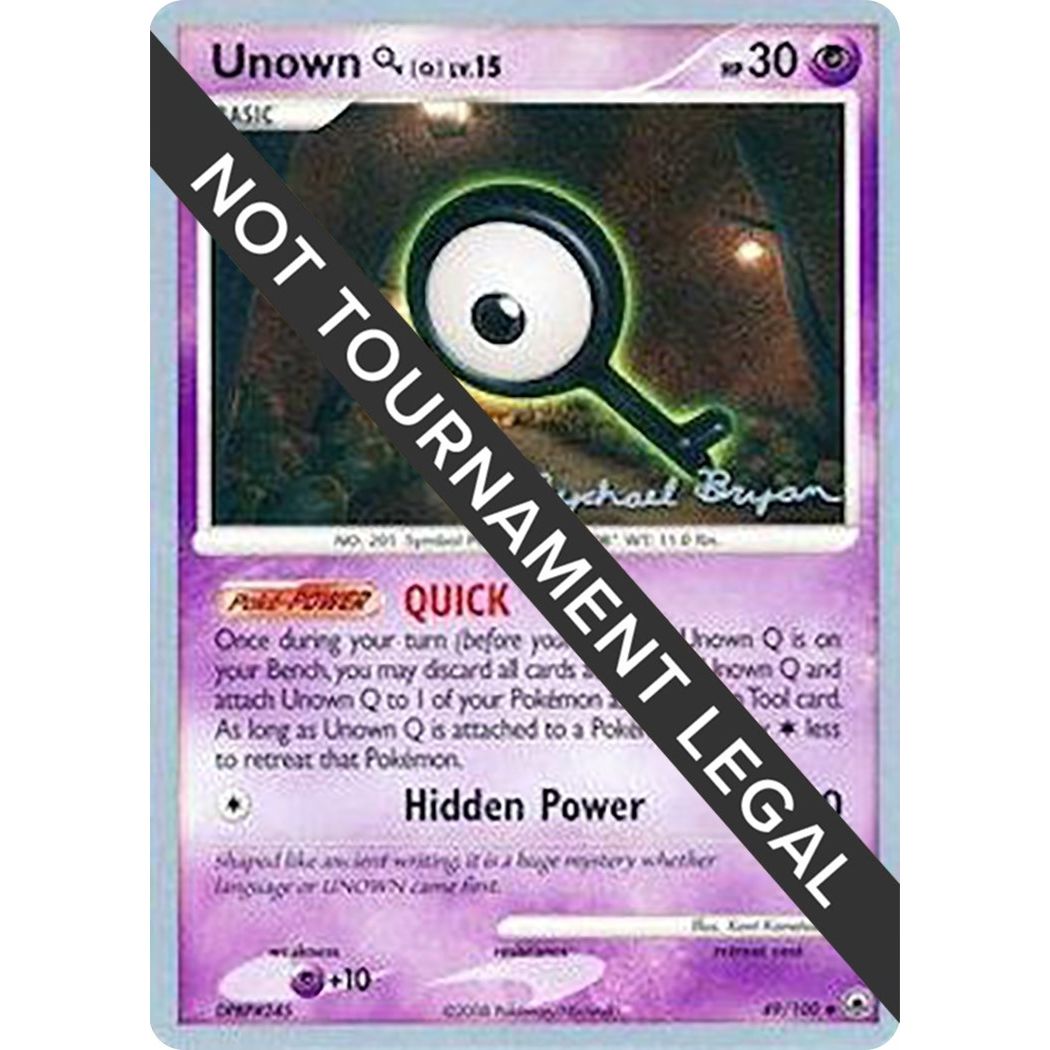 Image for Unown [Q] - 2010 (Mychael Bryan) (49/100) (WCD) - Pokemon