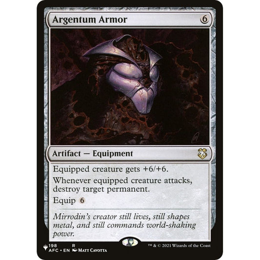 Image for Argentum Armor (198/062) (LIST) - Magic: The Gathering