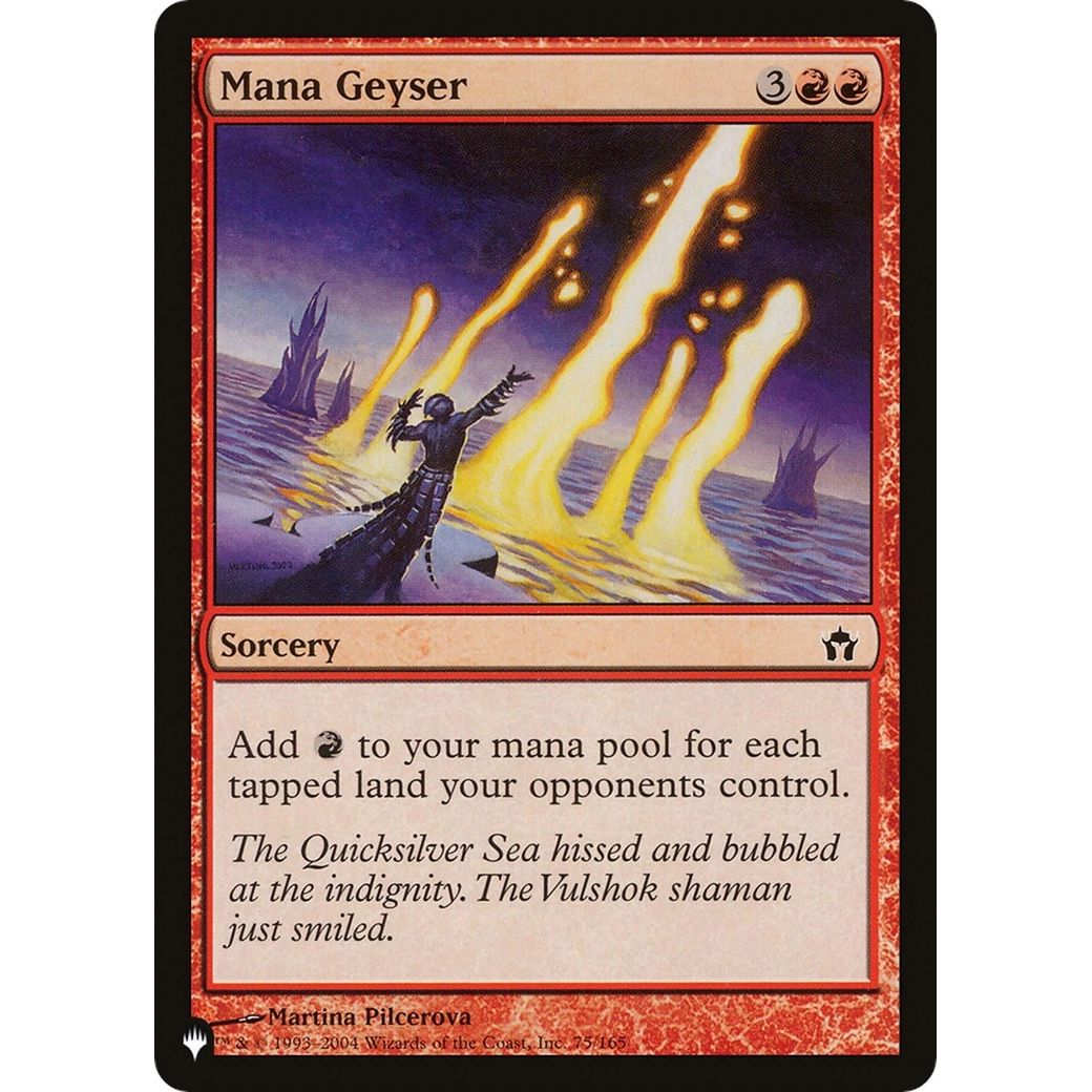 Image for Mana Geyser (75/165) (LIST) - Magic: The Gathering