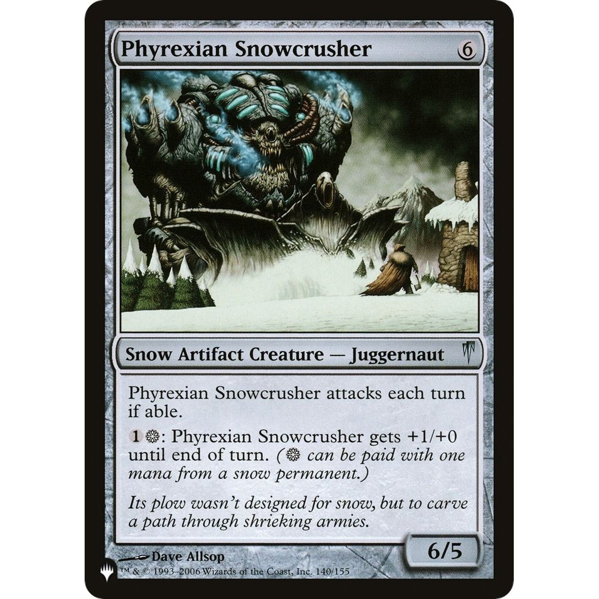 Image for Phyrexian Snowcrusher (140/155) (LIST) - Magic: The Gathering