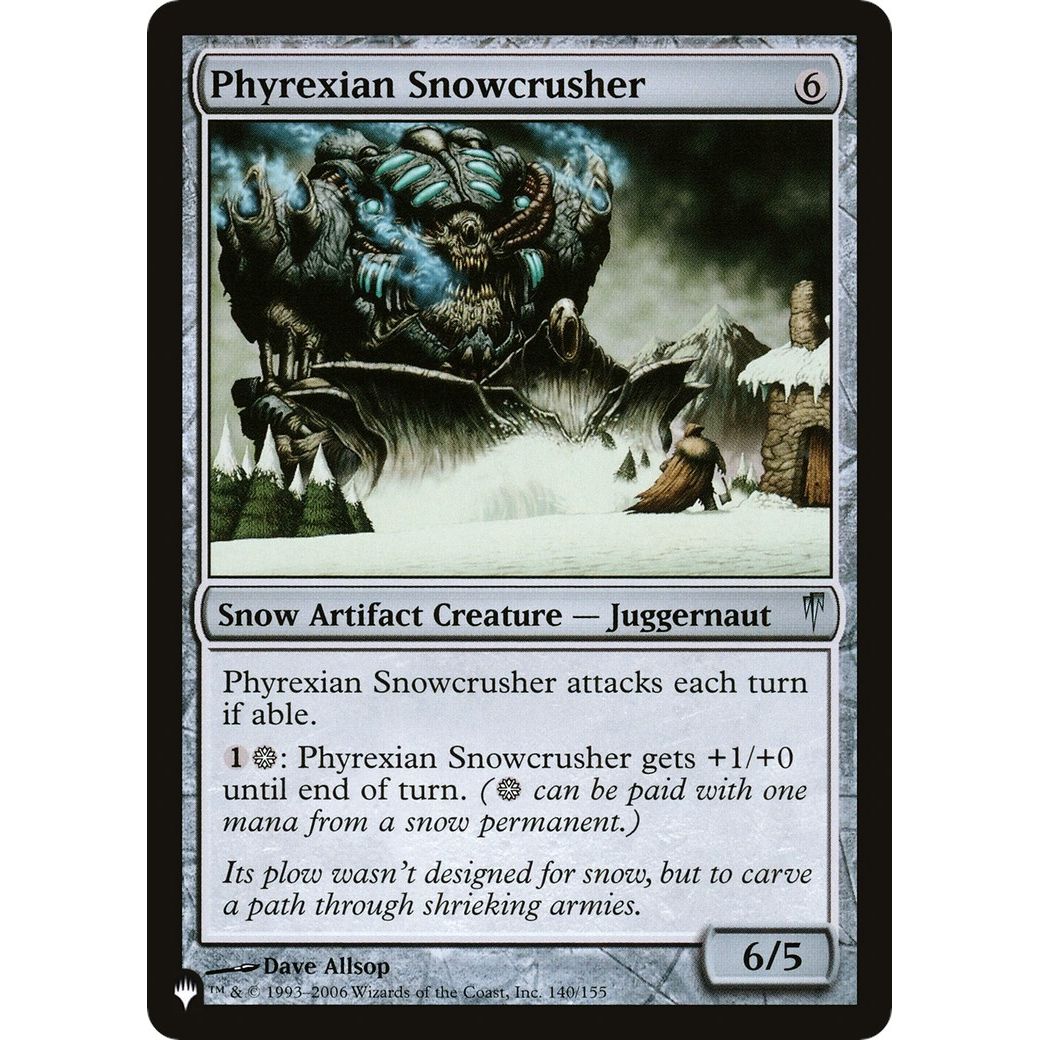 Image for Phyrexian Snowcrusher (140/155) (LIST) - Magic: The Gathering
