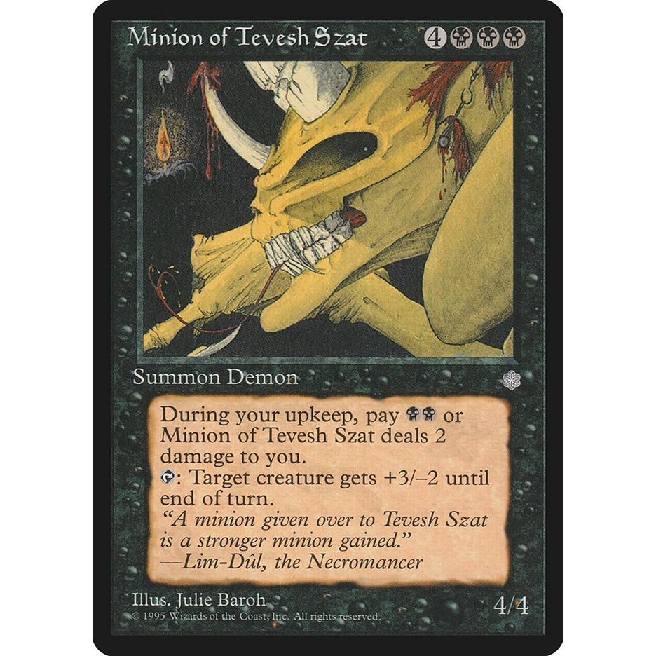 Image for Minion of Tevesh Szat (ICE) - Magic: The Gathering
