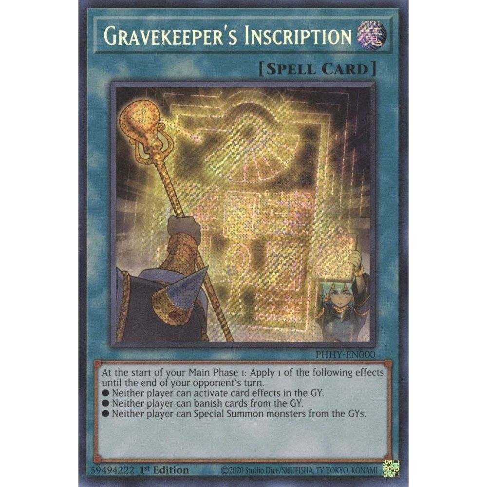 Image for Gravekeeper's Inscription (PHHY-EN000) (PHHY) - YuGiOh