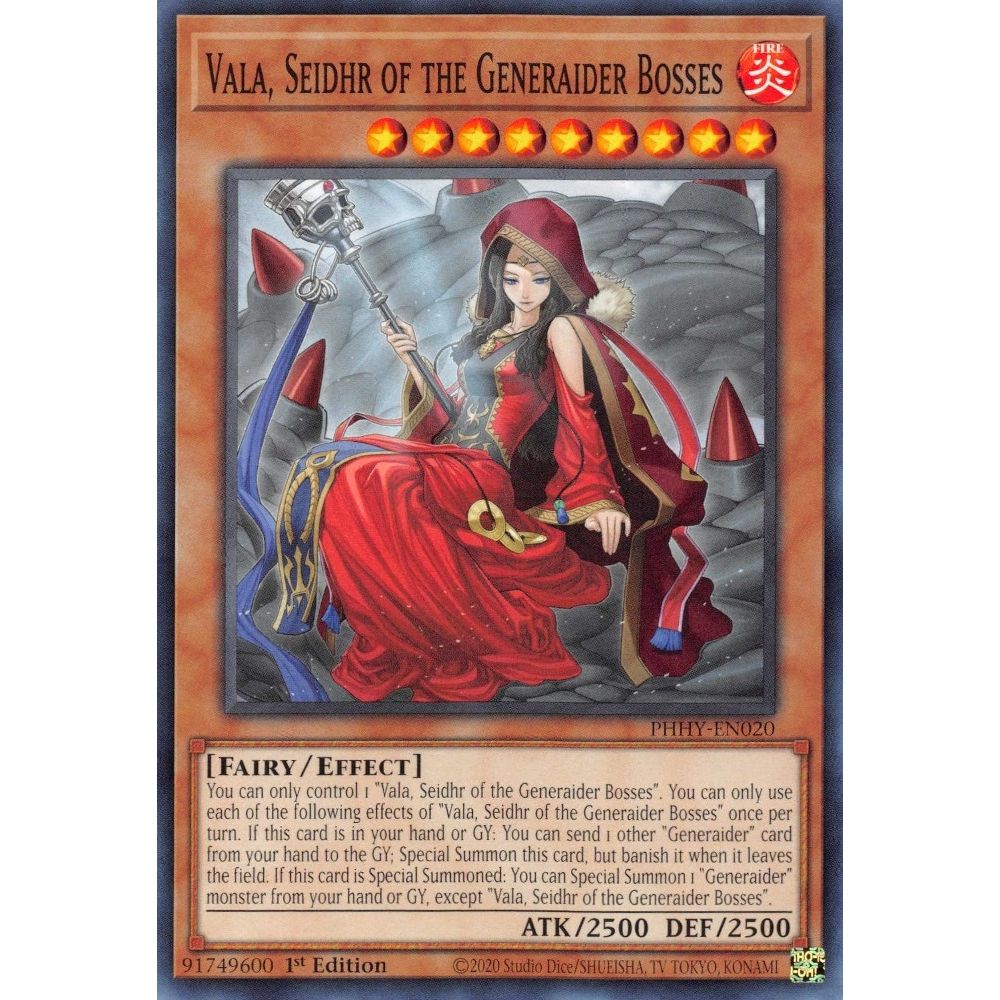 Image for Vala, Seidhr of the Generaider Bosses (PHHY-EN020) (PHHY) - YuGiOh