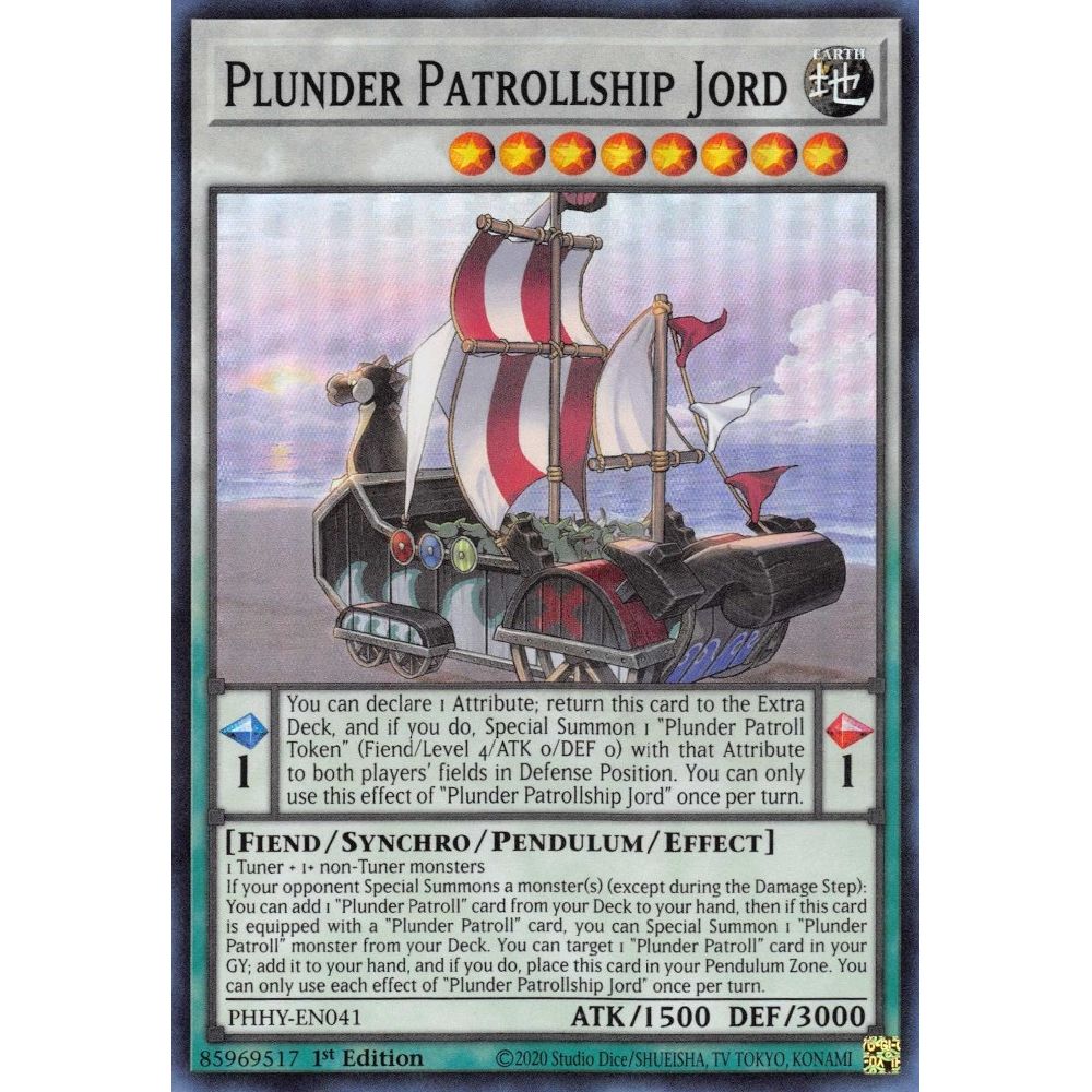 Image for Plunder Patrollship Jord (PHHY-EN041) (PHHY) - YuGiOh