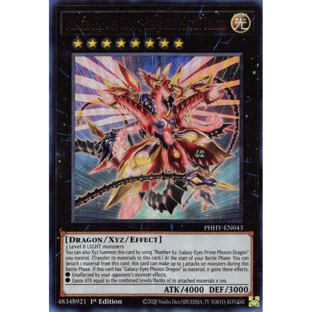 Image for Number C62: Neo Galaxy-Eyes Prime Photon Dragon (PHHY-EN043) (PHHY) - YuGiOh