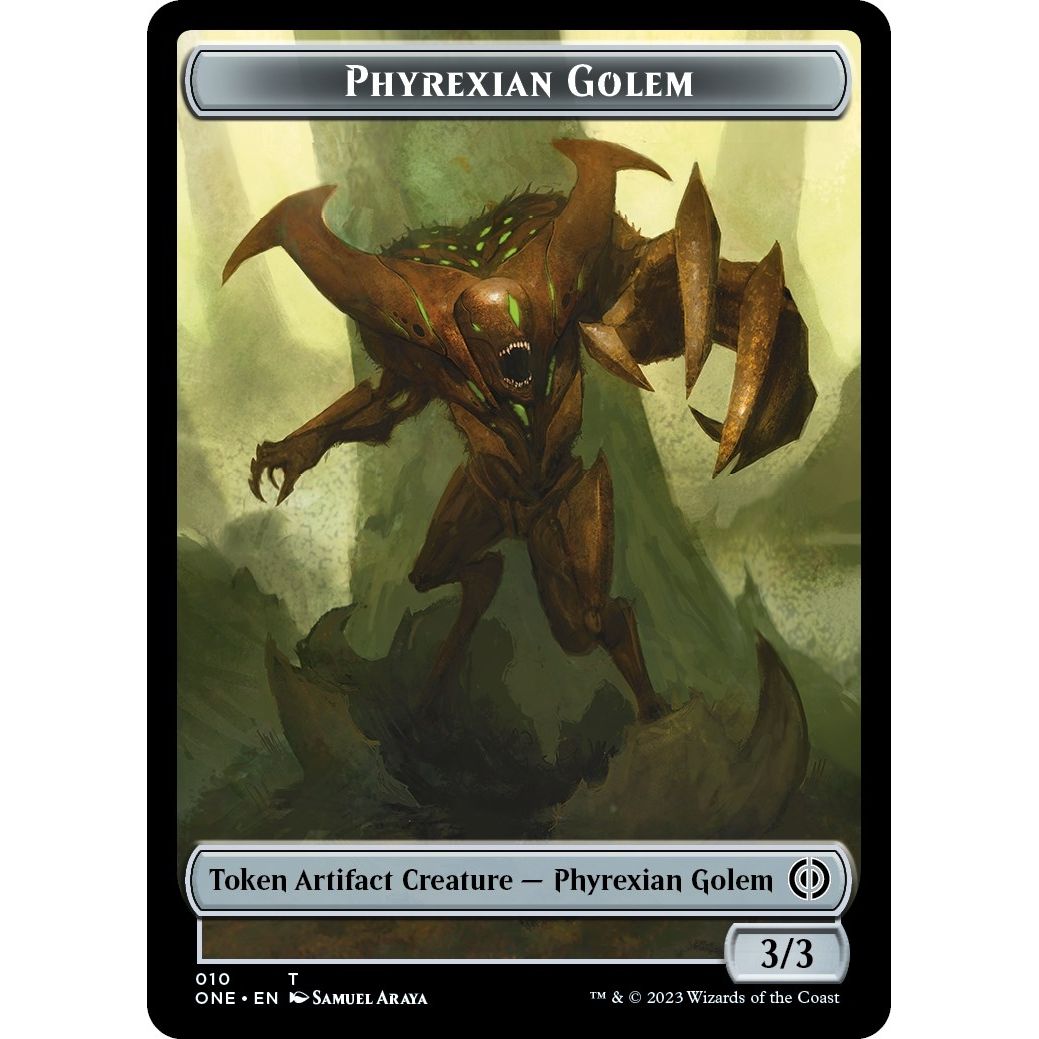 Image for Phyrexian Golem Token (10) (ONE) - Magic: The Gathering