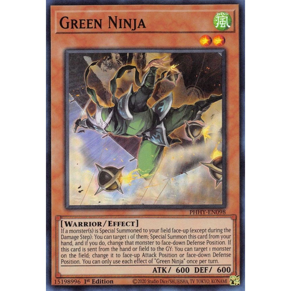 Image for Green Ninja (PHHY-EN098) (PHHY) - YuGiOh