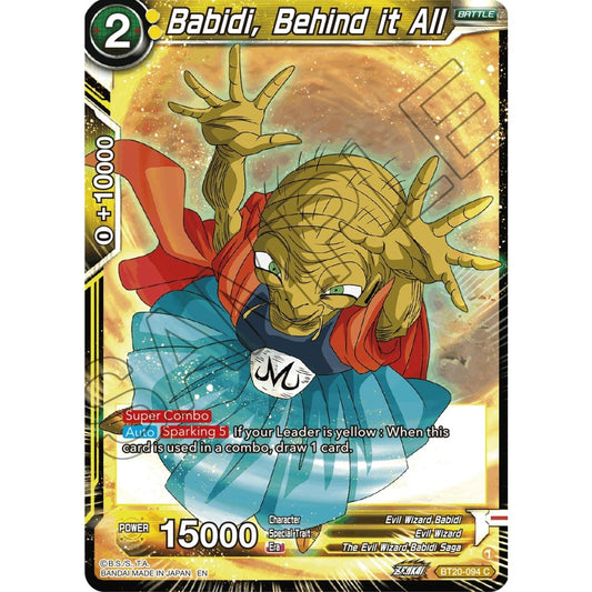 Image for Babidi, Behind it All (BT20-094) (DBS-B20) - Dragon Ball Super: Masters