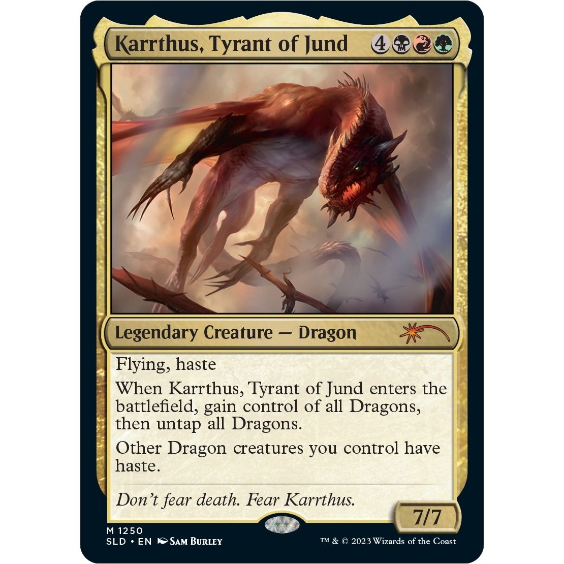 Image for Karrthus, Tyrant of Jund (1250) (SLD) - Magic: The Gathering