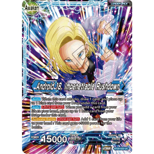 Image for Android 18 // Android 18, Impenetrable Rushdown (BT20-023) (DBS-B20) - Dragon Ball Super: Masters