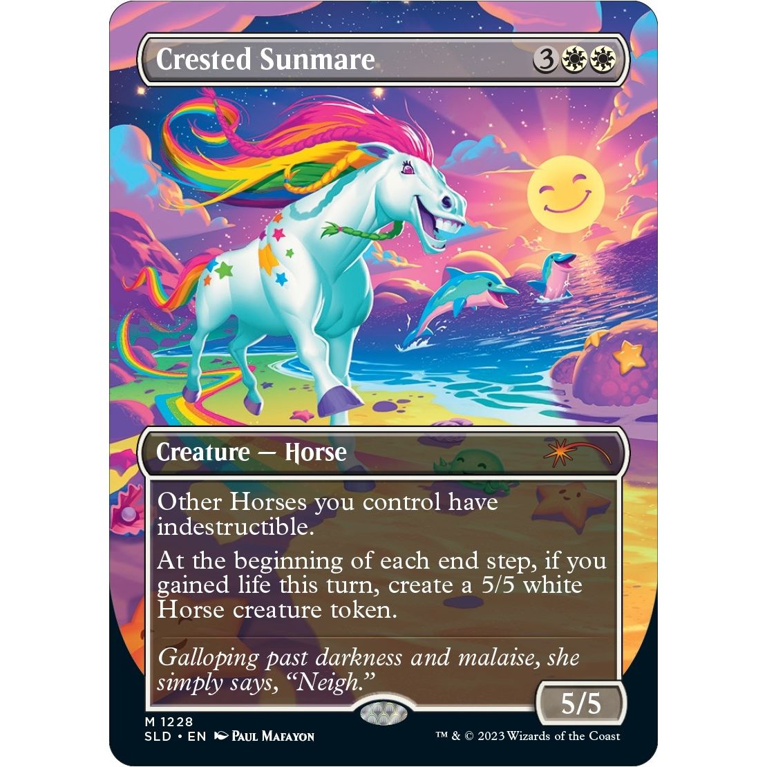 Image for Crested Sunmare (1228) (SLD) - Magic: The Gathering