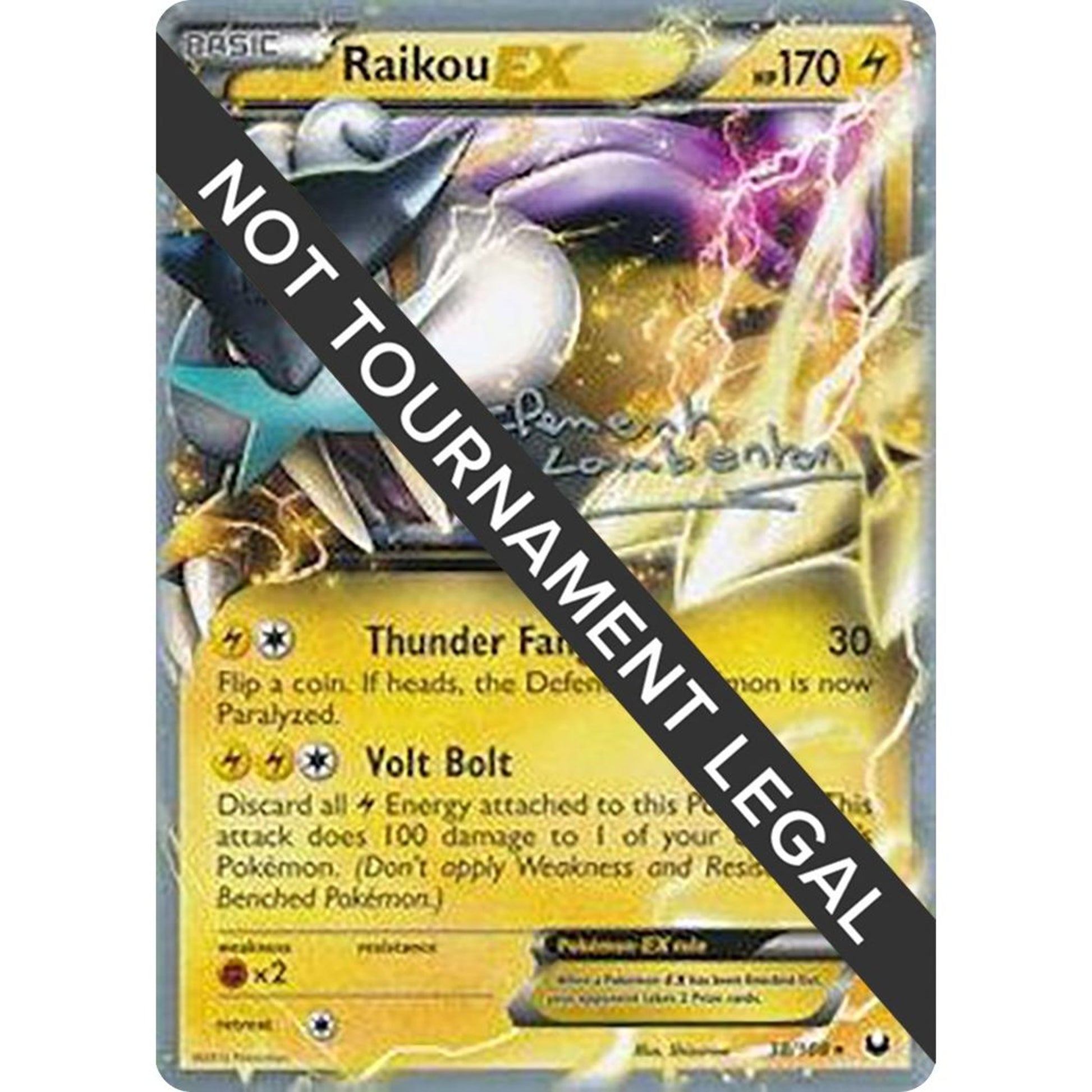 Image for Raikou EX - 2013 (Clement Lamberton) (38/108) (WCD) - Pokemon
