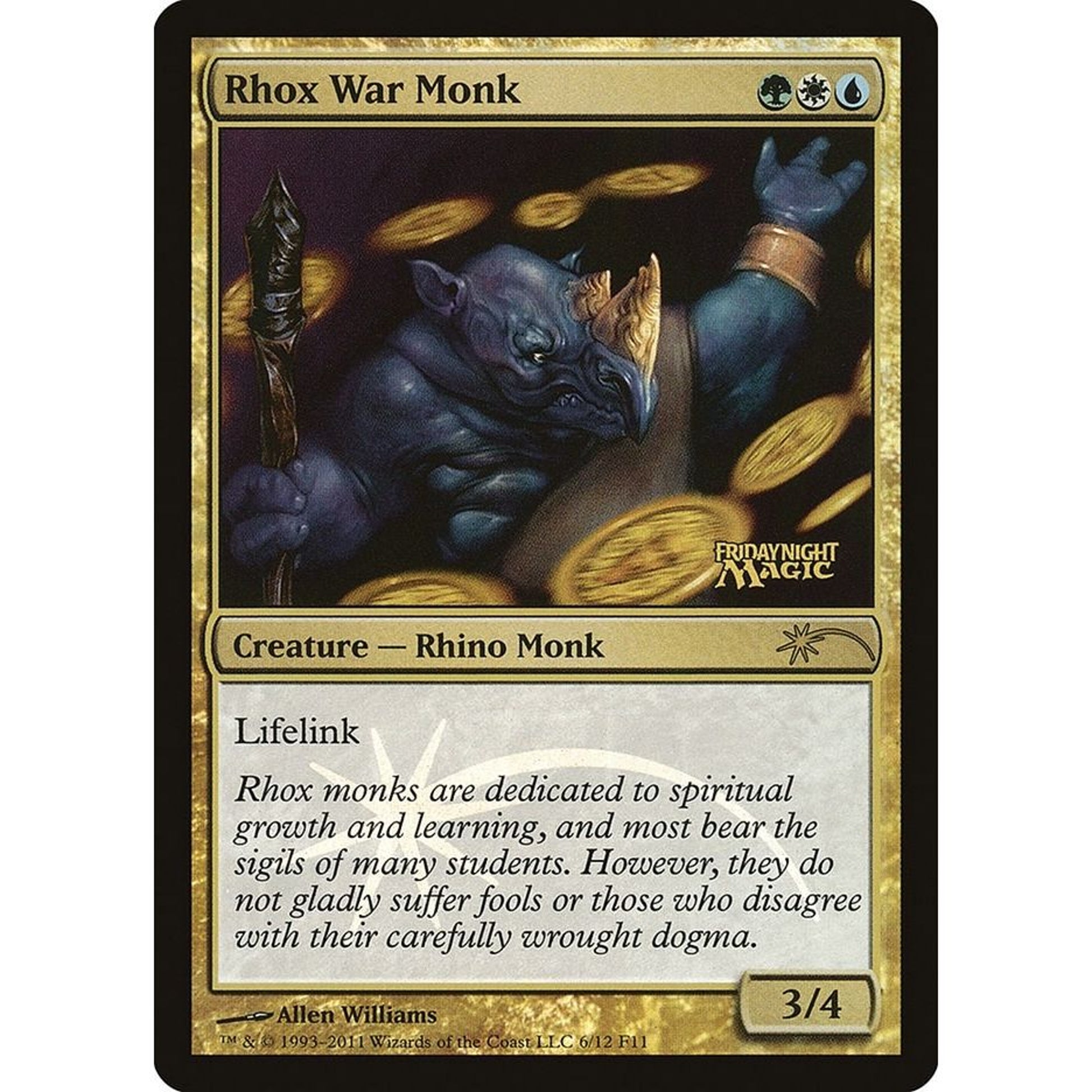 Image for Rhox War Monk (6) (FNM) - Magic: The Gathering
