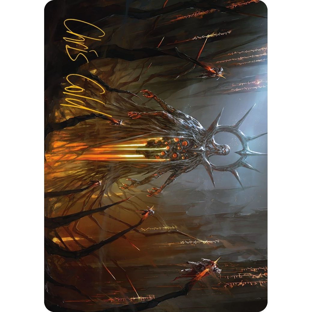Image for Solphim, Mayhem Dominus Art Card (Gold-Stamped Signature) (35) (ASONE) - Magic: The Gathering
