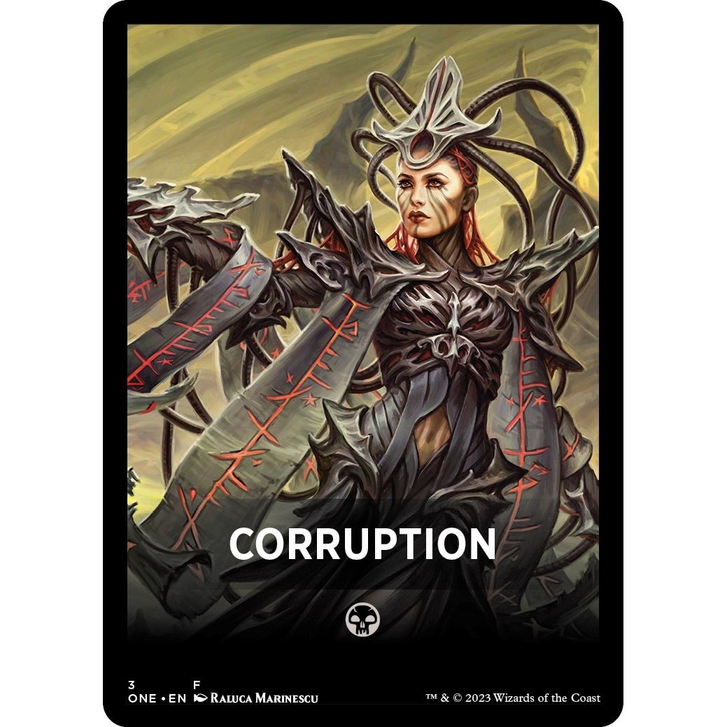 Image for Corruption Theme Card (3) (ONE) - Magic: The Gathering
