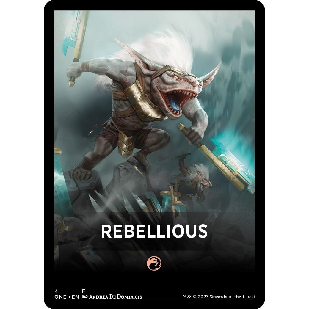 Image for Rebellious Theme Card (4) (ONE) - Magic: The Gathering