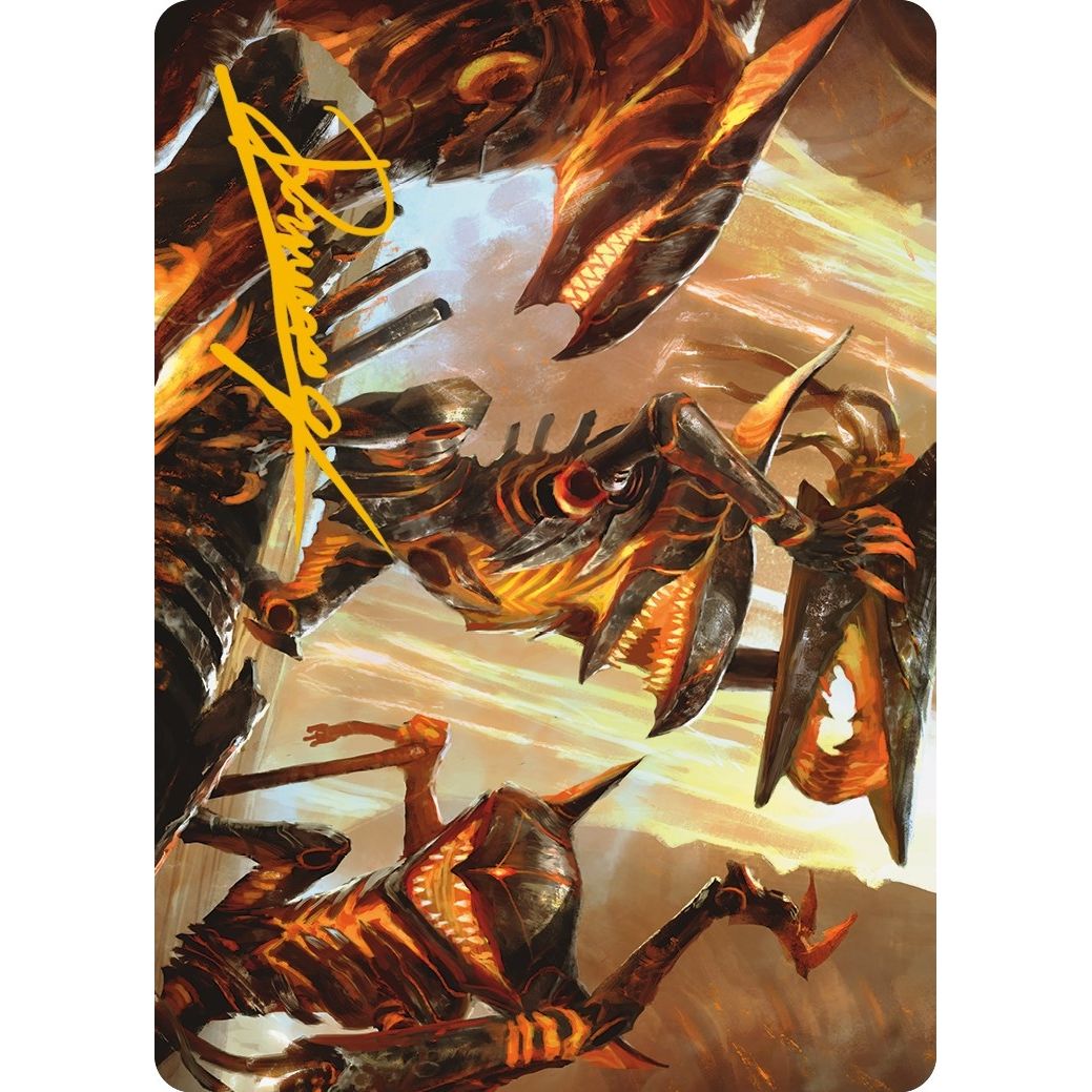 Image for Gleeful Demolition Art Card (Gold-Stamped Signature) (28) (ASONE) - Magic: The Gathering
