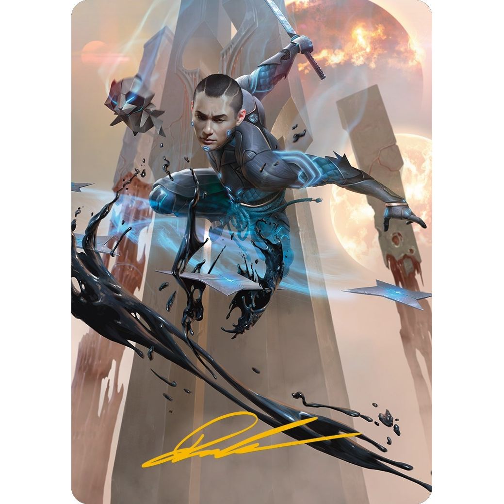 Image for Kaito, Dancing Shadow Art Card (48/81) (Gold-Stamped Signature) (48) (ASONE) - Magic: The Gathering