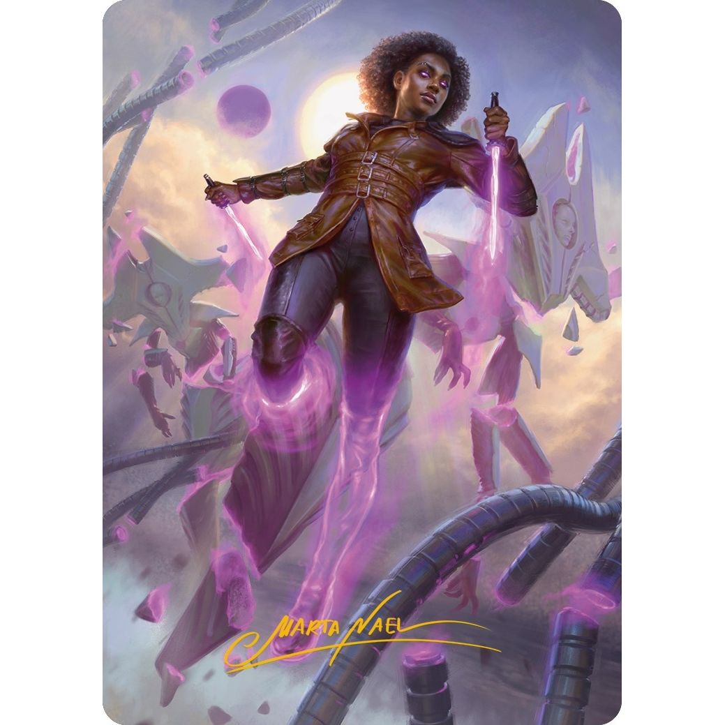 Image for Kaya, Intangible Slayer Art Card (Gold-Stamped Signature) (49) (ASONE) - Magic: The Gathering