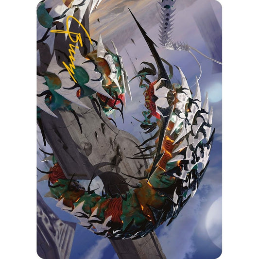 Image for Atraxa's Skitterfang Art Card (Gold-Stamped Signature) (55) (ASONE) - Magic: The Gathering
