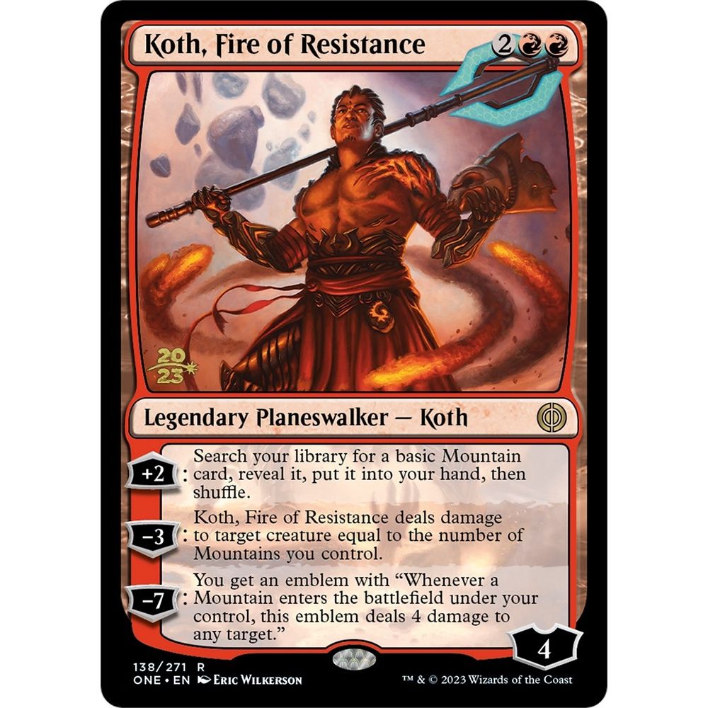 Image for Koth, Fire of Resistance (138) (PRE) - Magic: The Gathering
