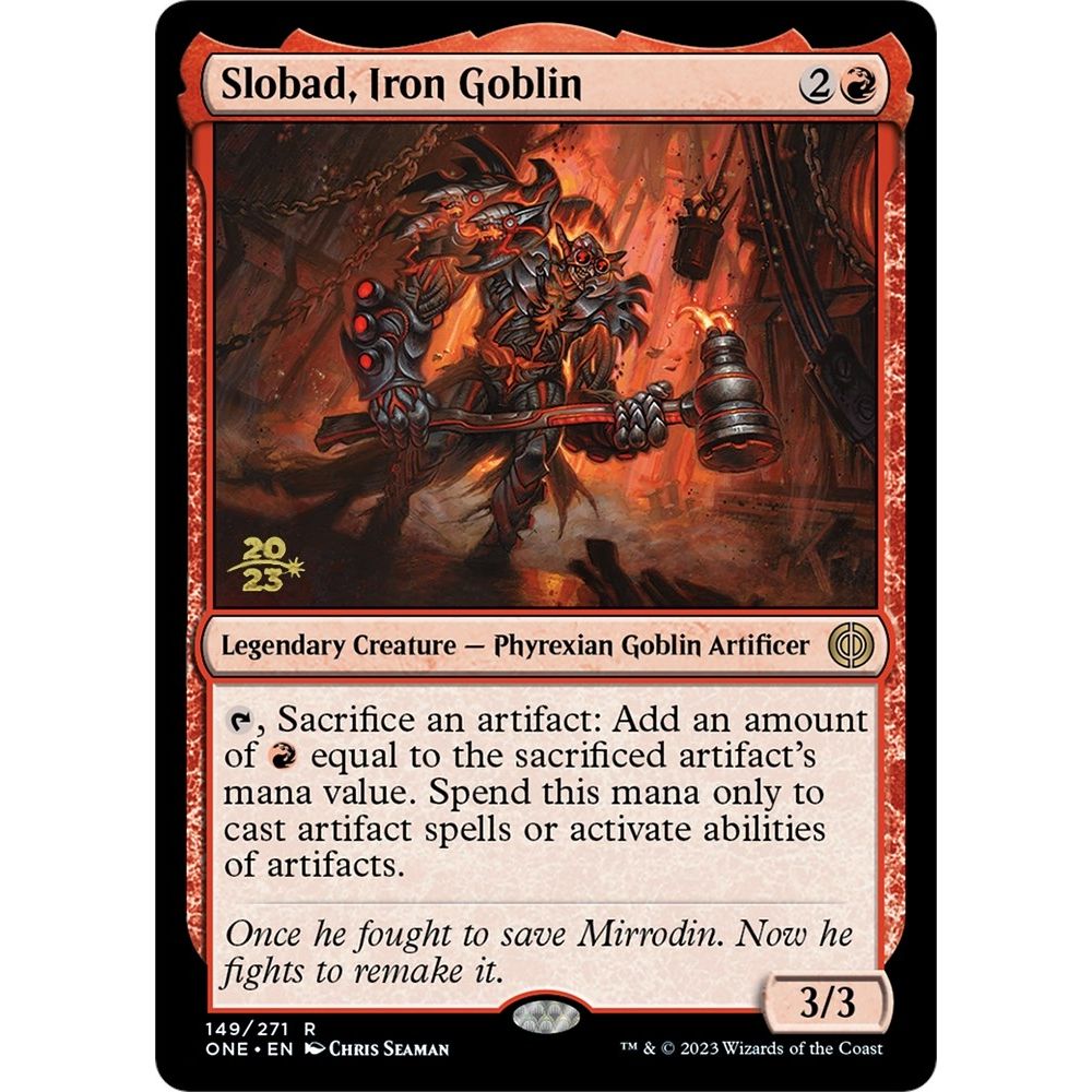 Image for Slobad, Iron Goblin (149) (PRE) - Magic: The Gathering