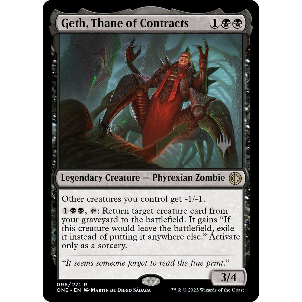 Image for Geth, Thane of Contracts (95) (PPONE) - Magic: The Gathering