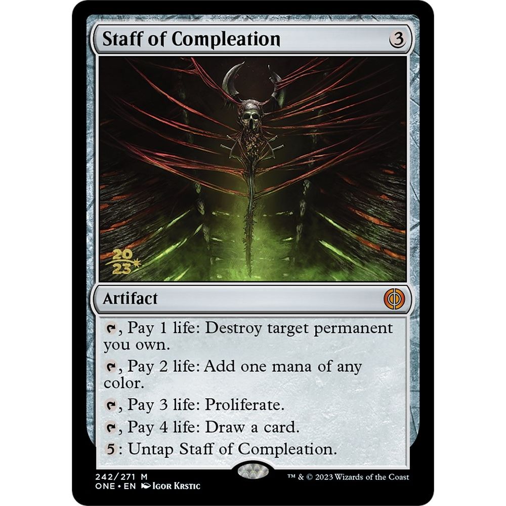 Image for Staff of Compleation (242) (PRE) - Magic: The Gathering