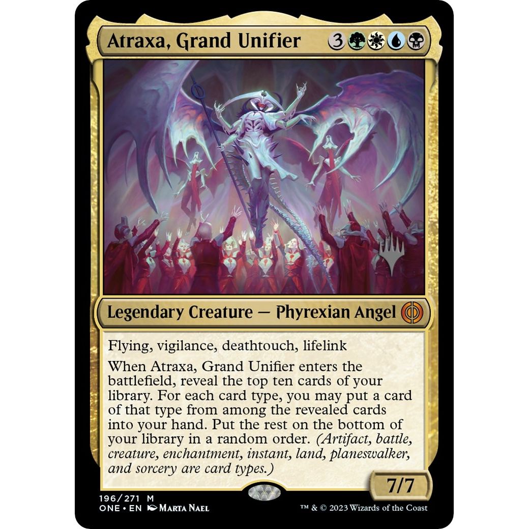 Image for Atraxa, Grand Unifier (196) (PPONE) - Magic: The Gathering