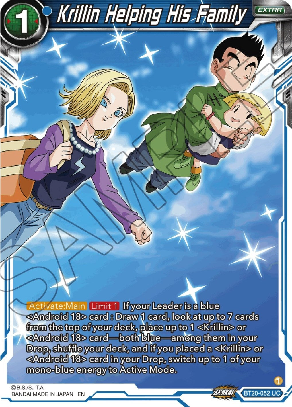 Image for Krillin Helping His Family (BT20-052) (DBS-B20) - Dragon Ball Super: Masters
