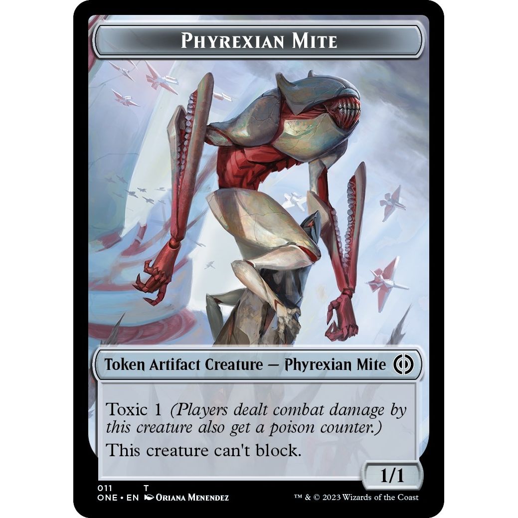 Image for Phyrexian Mite (011) // Drone Double-sided Token (ONE) - Magic: The Gathering
