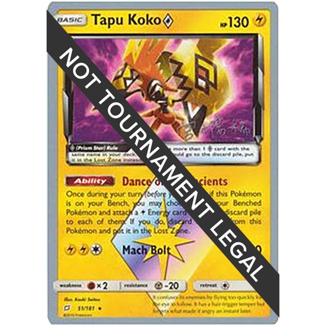 Image for Tapu Koko Prism Star - 2019 (Haruki Miyamoto) (51/181) (WCD) - Pokemon