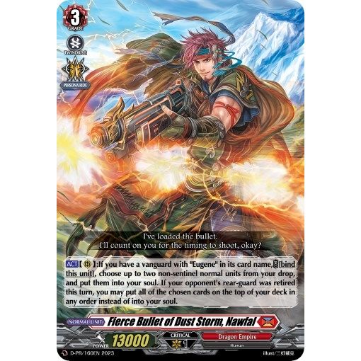 Image for Fierce Bullet of Dust Storm, Nawfal (D-PR/160EN) (D-PR) - Cardfight Vanguard