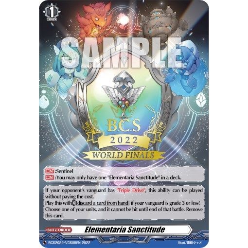 Image for Elementaria Sanctitude (World Finals 2022) (BCS2022/VGS05EN) (EVENT) - Cardfight Vanguard