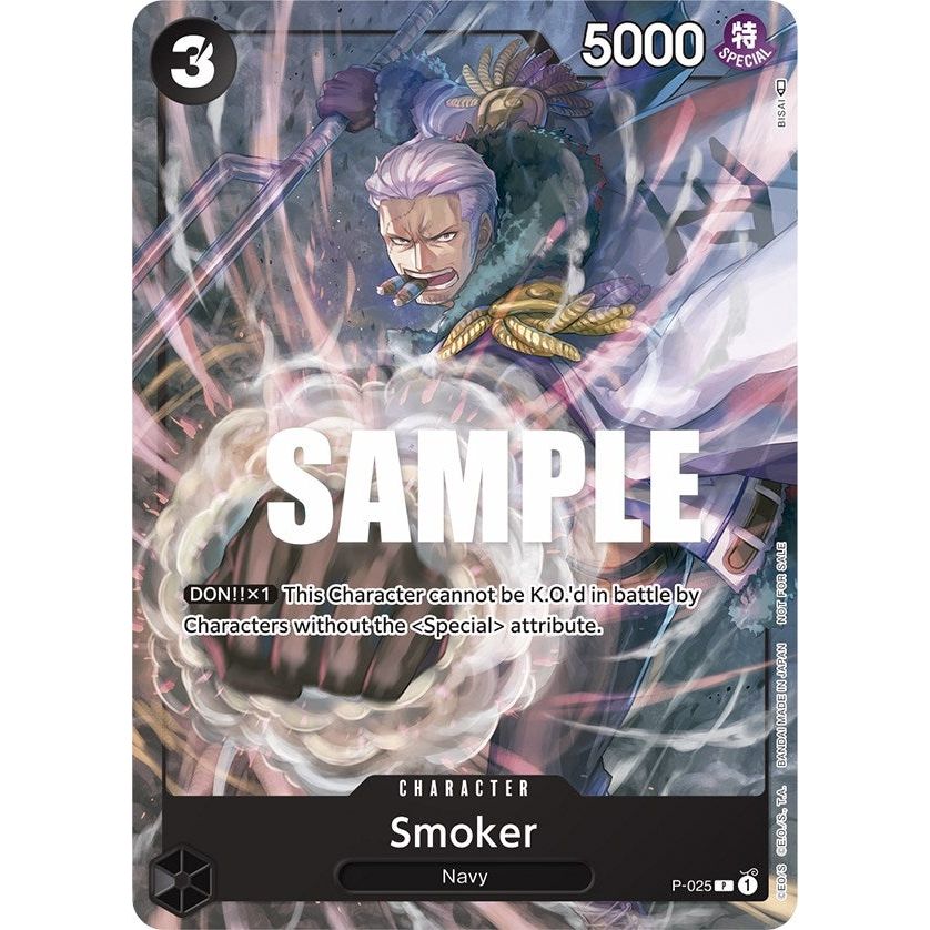 Image for Smoker (Pre-Release) (P-025) (OP-PR) - One Piece Card Game