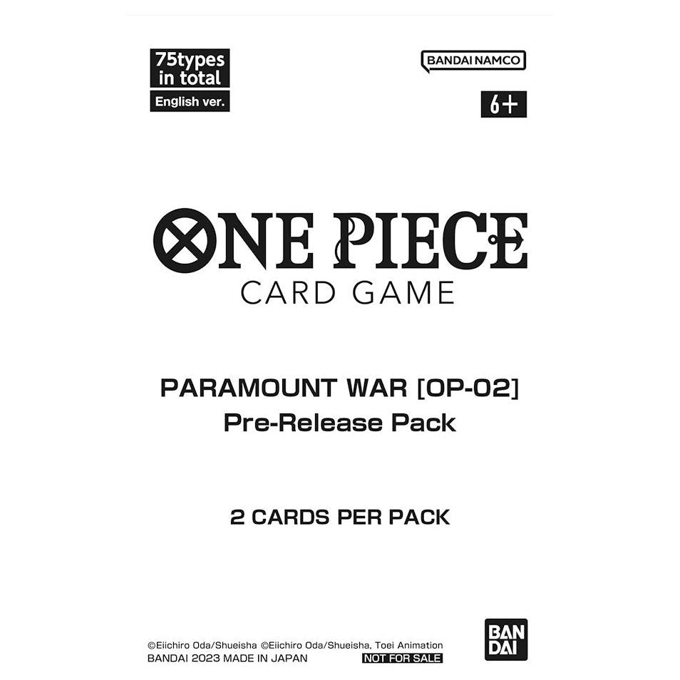 Image for Paramount War - Pre-Release Pack - One Piece Card Game
