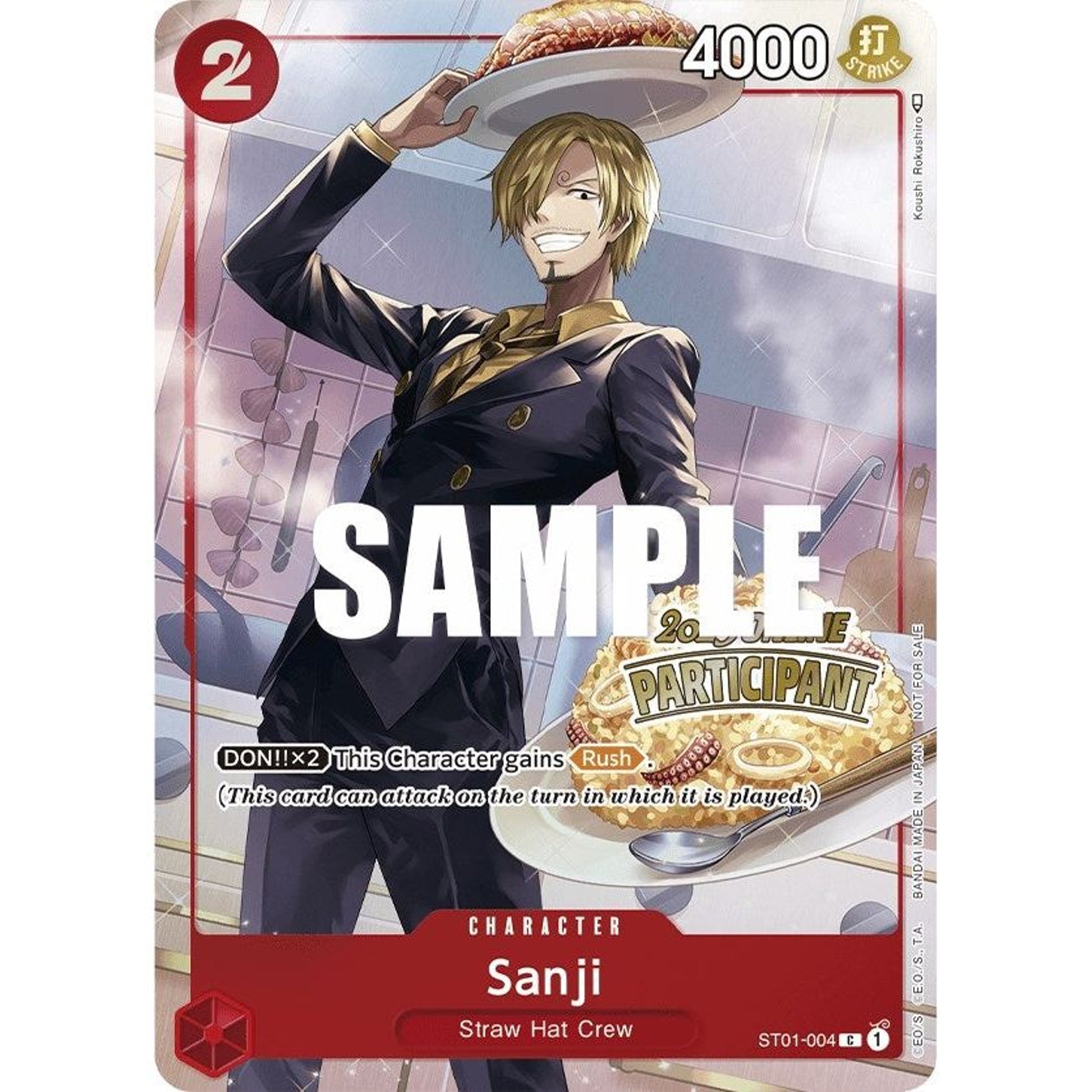 Image for Sanji (Online Regional 2023) [Participant] (ST01-004) (OP-PR) - One Piece Card Game