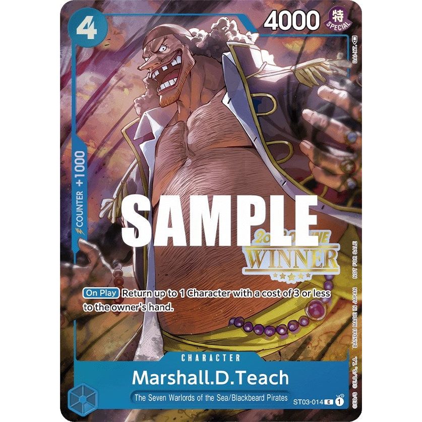 Image for Marshall.D.Teach (Online Regional 2023) [Winner] (ST03-014) (OP-PR) - One Piece Card Game