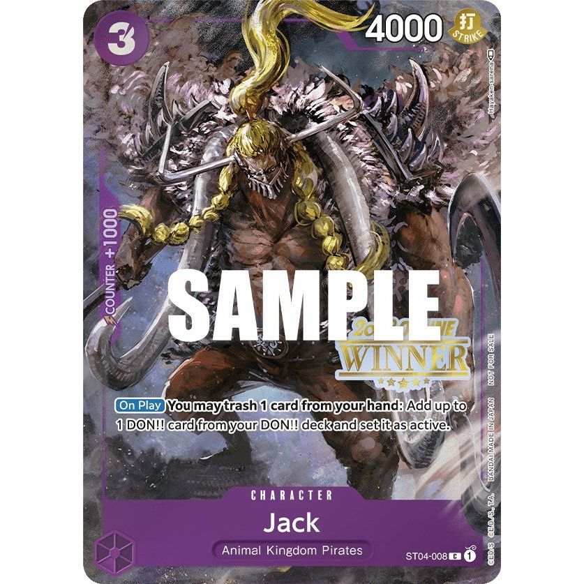 Image for Jack (Online Regional 2023) [Winner] (ST04-008) (OP-PR) - One Piece Card Game